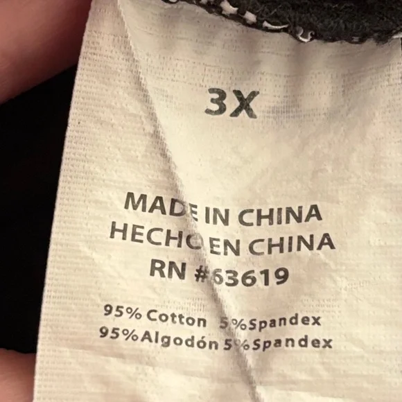 Bebe Long Sleeve Cotton Top with Copper Sequins spelling bebe - 3X - Picture 7 of 8